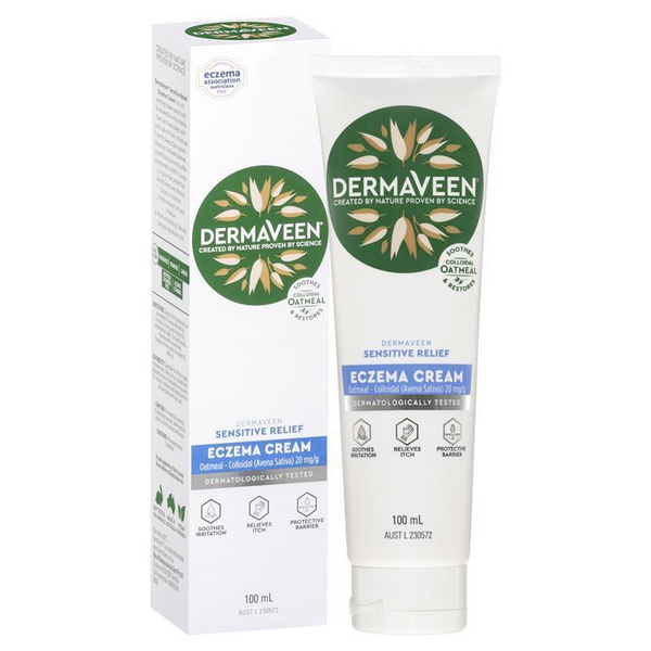 [Expiry: 05/2026] DermaVeen Sensitive Relief Eczema Cream 100mL