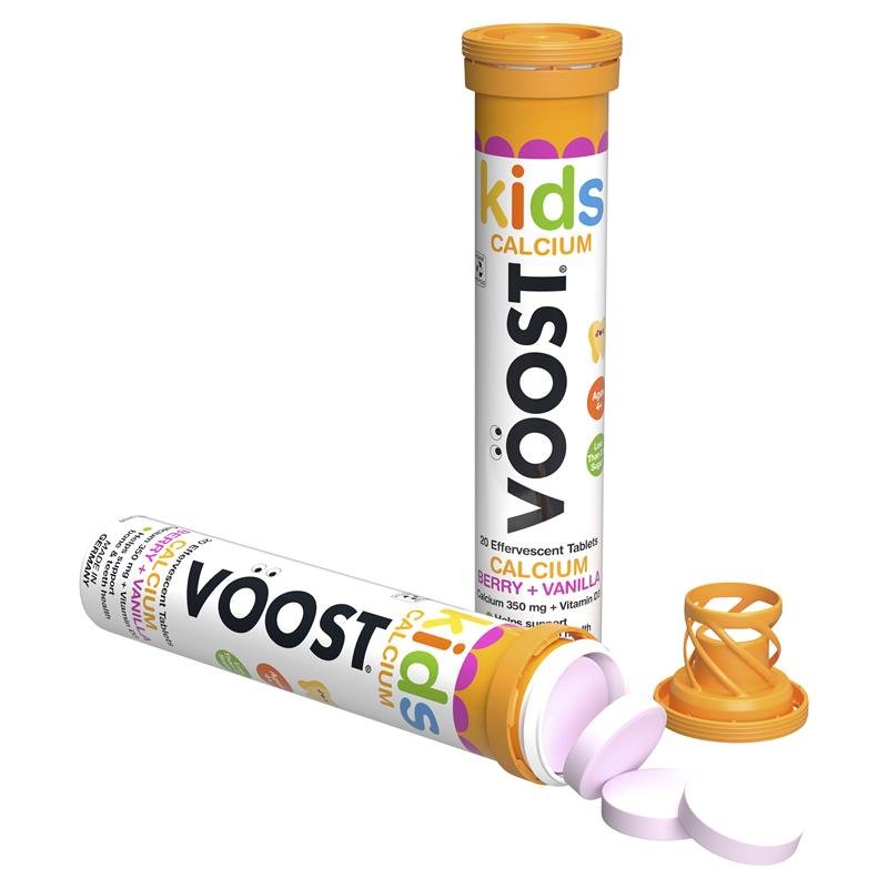 Voost Kids Calcium Effervescent 20 Tablets February 2024