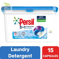 Persil 3in1 Non Bio Laundry Washing Detergent 15 Capsules