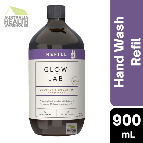 Glow Lab Coconut & Spiced Fig Refill Hand Wash 900mL June 2024