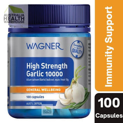 Wagner High Strength Garlic 10000 100 Capsules  August 2026