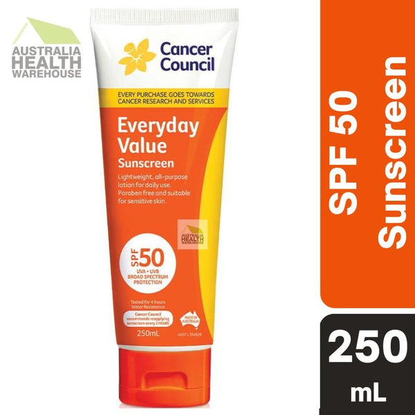 [Expiry: 07/2026] Cancer Council Everyday Value Sunscreen SPF 50 250mL