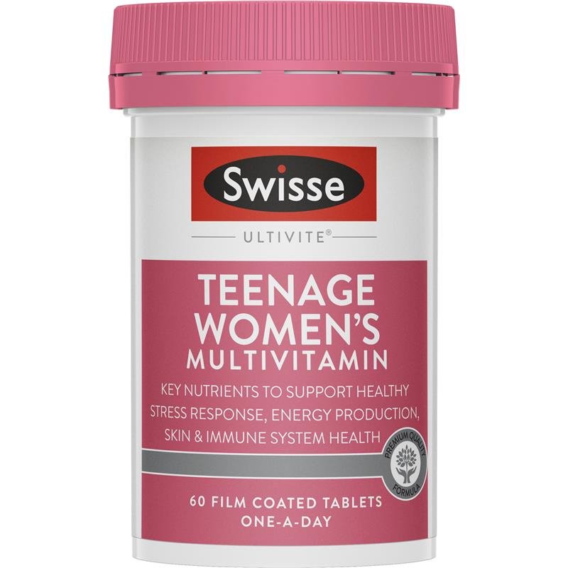 Swisse Ultivite Teenage Women's Multivitamin 60 Tablets May 2026