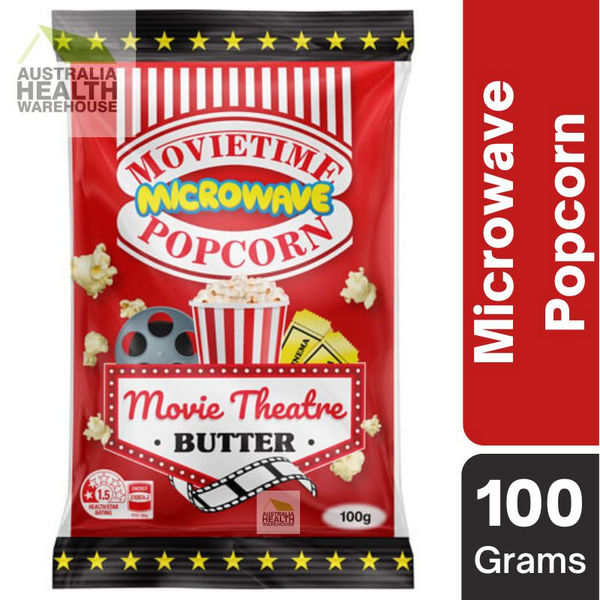 [Expiry: 12/05/2024] Movietime Microwave Butter Popcorn 100g
