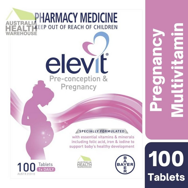 Elevit Pre-conception & Pregnancy Multivitamin 100 Tablets November 2025