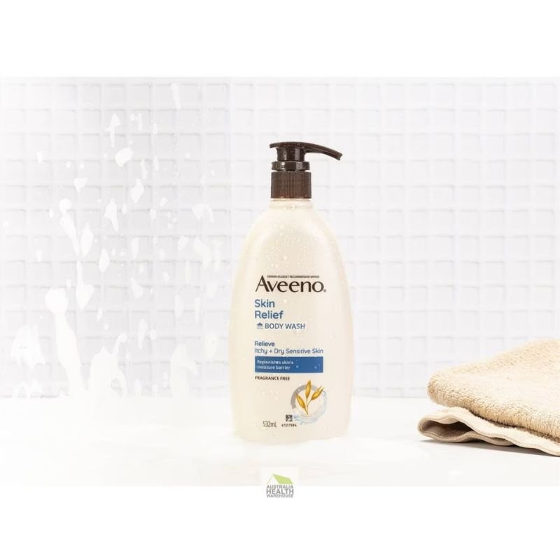 Aveeno Skin Relief Body Wash Fragrance Free 532mL February 2026