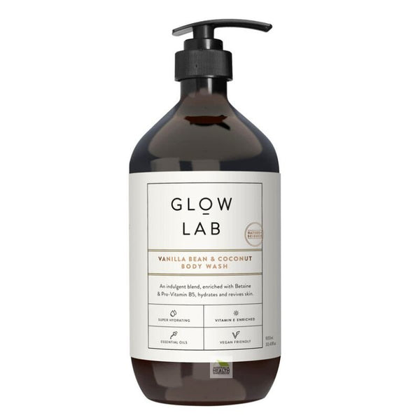[Expiry: 05/2025] Glow Lab Vanilla Bean & Coconut Body Wash 900mL