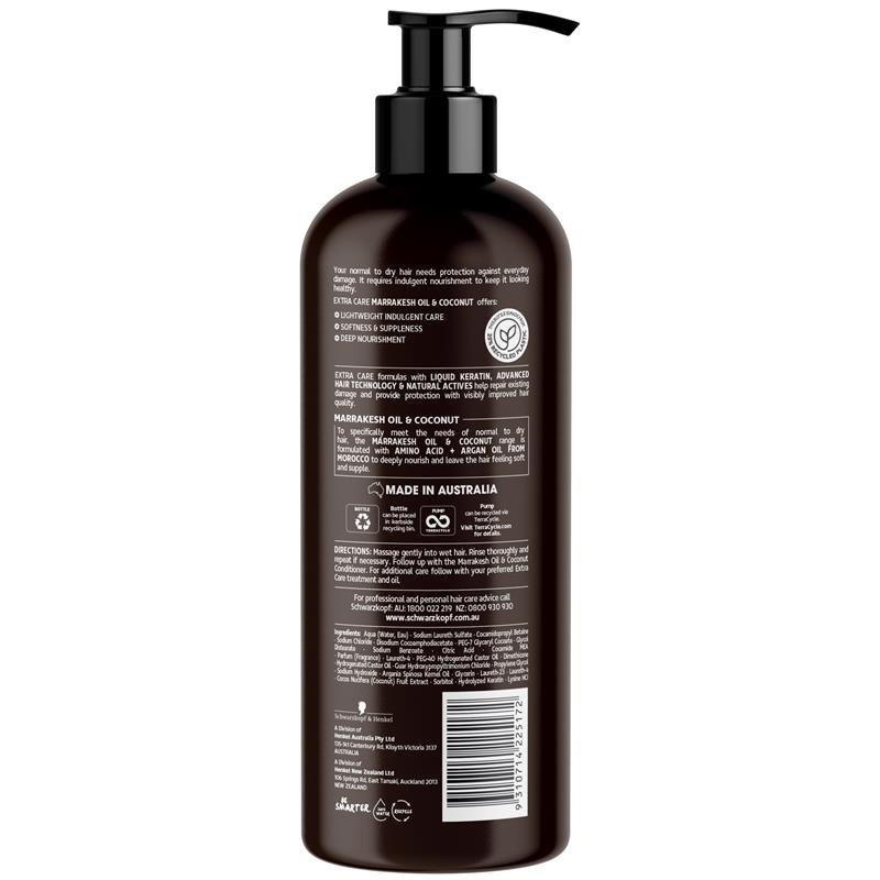 Schwarzkopf Extra Care Marrakesh Oil & Coconut Replenishing Shampoo 950mL