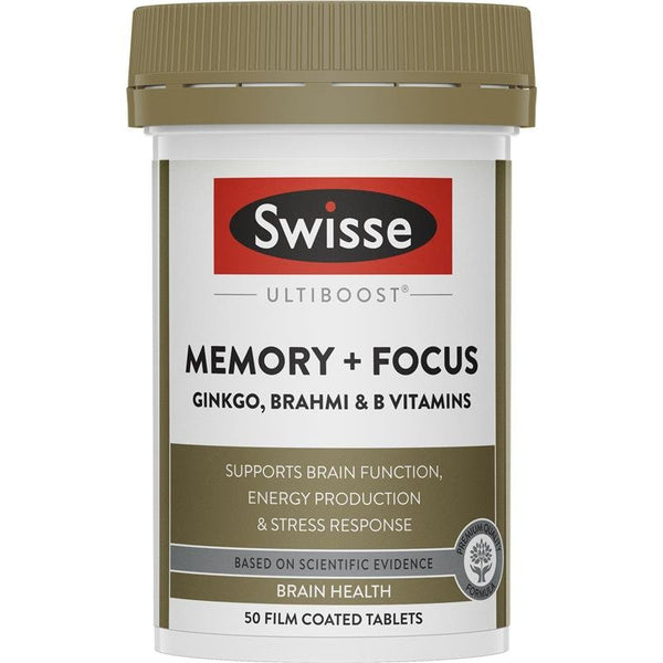 [Expiry: 12/2025] Swisse Ultiboost Memory + Focus 50 Tablets