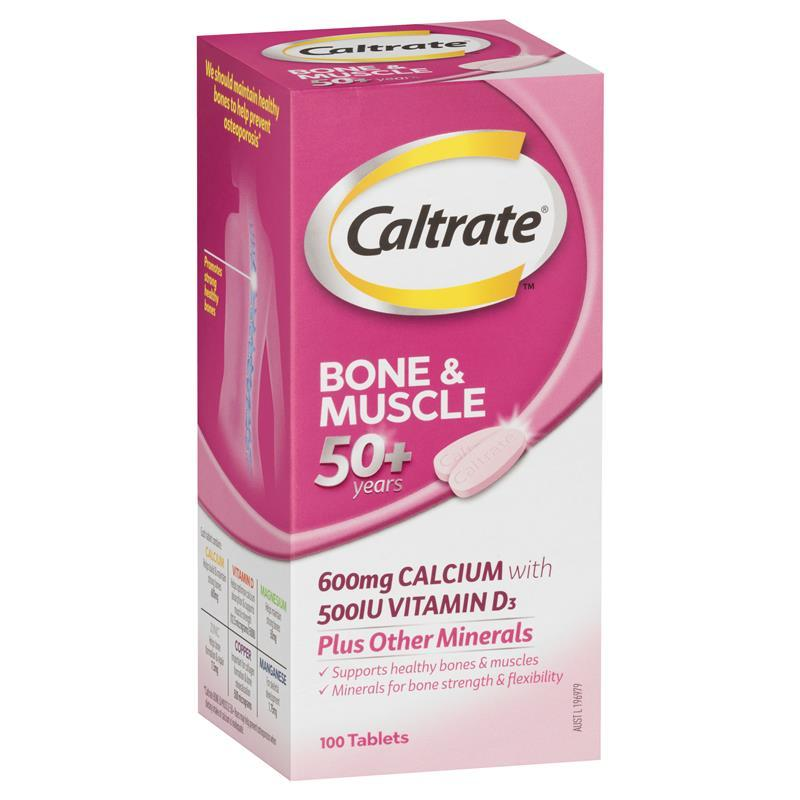 Caltrate Bone & Muscle 50+ 100 Tablets September 2024