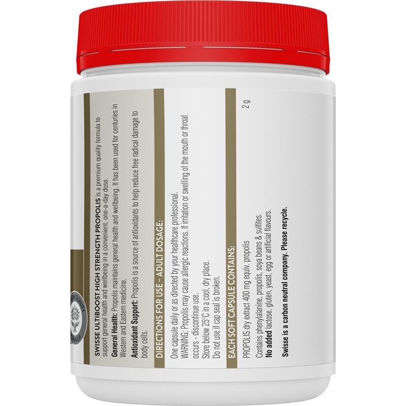 Swisse Ultiboost High Strength Propolis 2000mg 300 Capsules May 2026