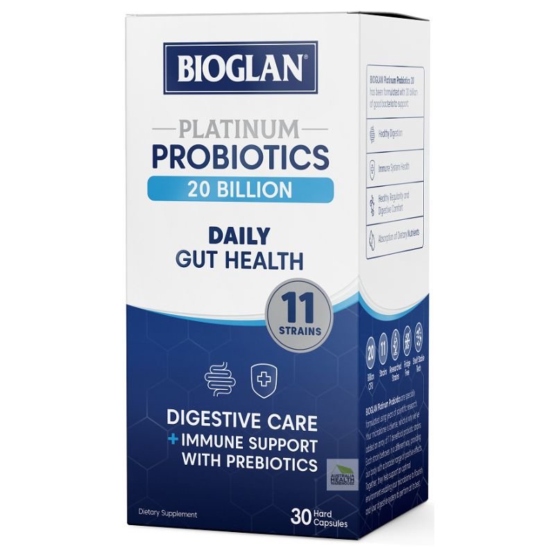 Bioglan Platinum Probiotics 20 Billion 30 Capsules March 2025