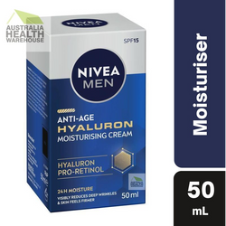 Nivea Men Anti-Age Face Moisturising Cream with Hyaluron SPF 15 50mL