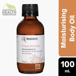 Bosisto's Sweet Almond Moisturising Body Oil 100mL