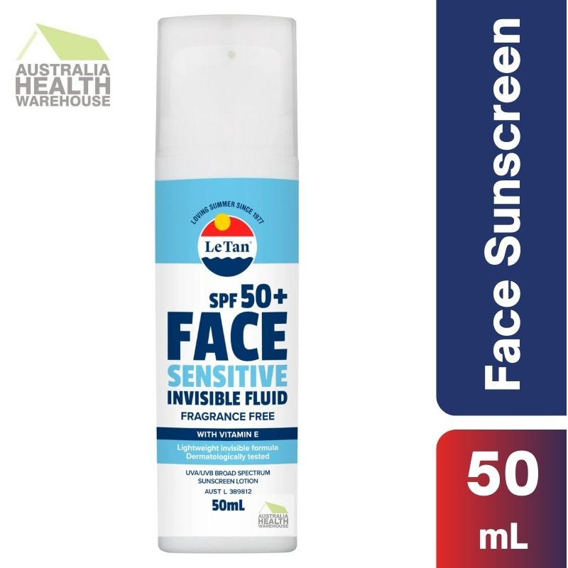 Le Tan SPF50+ Face Sensitive Invisible Fluid 50mL February 2026