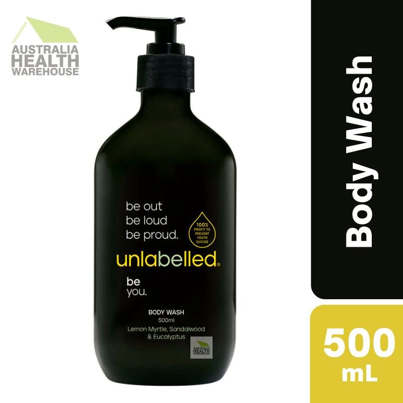 Unlabelled Lemon Myrtle, Sandalwood & Eucalyptus Body Wash 500mL