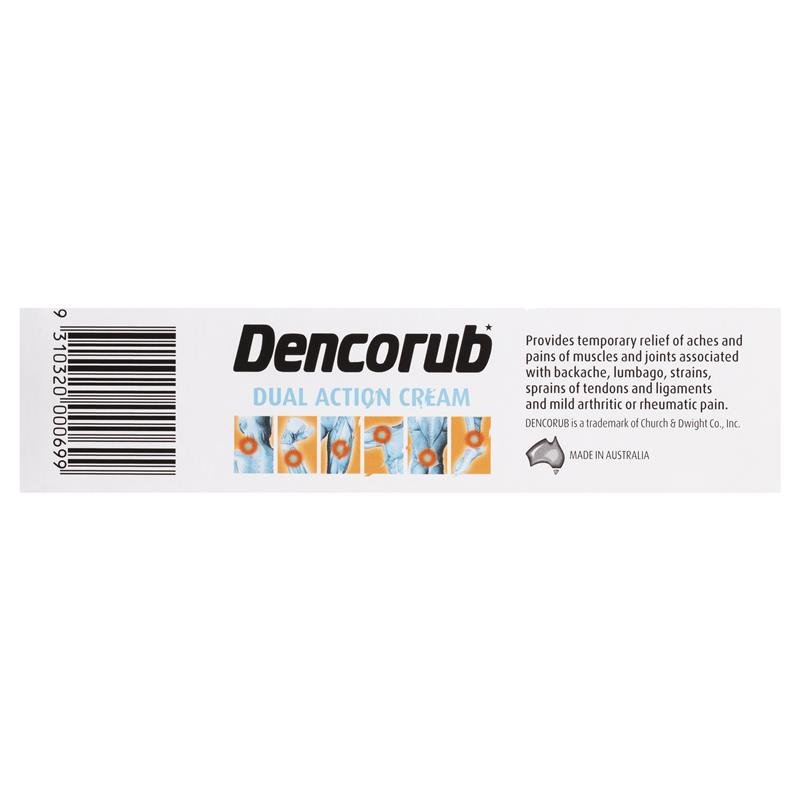Dencorub Dual Action Cream 100g June 2025