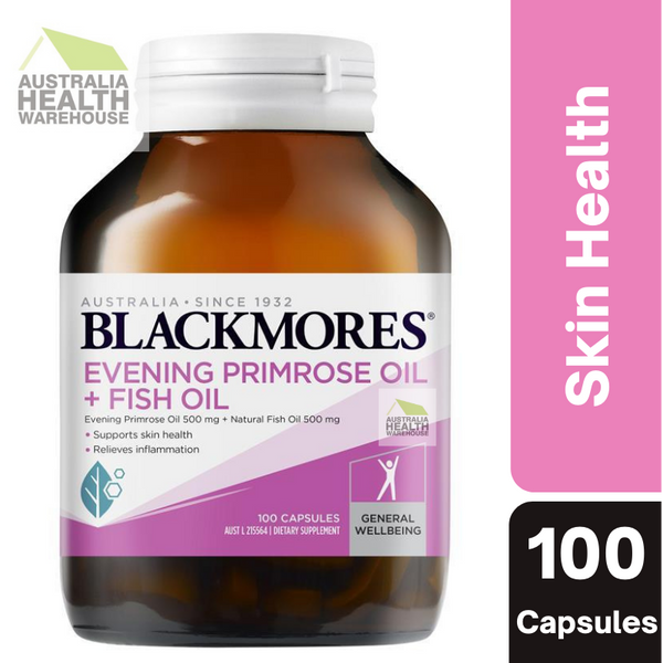 Blackmores Evening Primrose Oil + Fish Oil 1000mg 100 Capsules February 2027