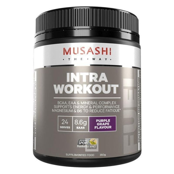 [Expiry: 10/2024] Musashi Intra Workout Purple Grape Flavour 350g
