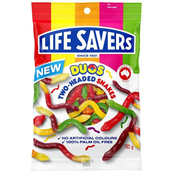 [EXP: 17/07/24] Lifesavers Duos Two-headed Snakes 192g