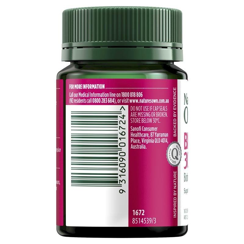 [CLEARANCE: 07/2024] Nature's Own Biotin 300mcg 100 Tablets