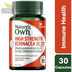 Nature's Own High Strength Echinacea 10,000mg 30 Capsules March 2026