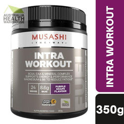 Musashi Intra Workout Purple Grape Flavour 350g October 2024