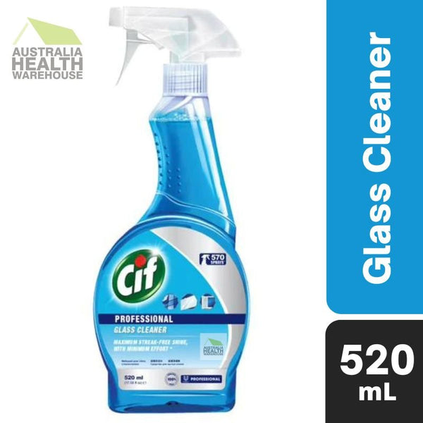 Cif Professional Glass & Stainless Steel Cleaner 520mL