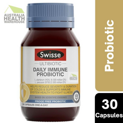 Swisse Ultibiotic Daily Immune Probiotic 30 Capsules March 2024