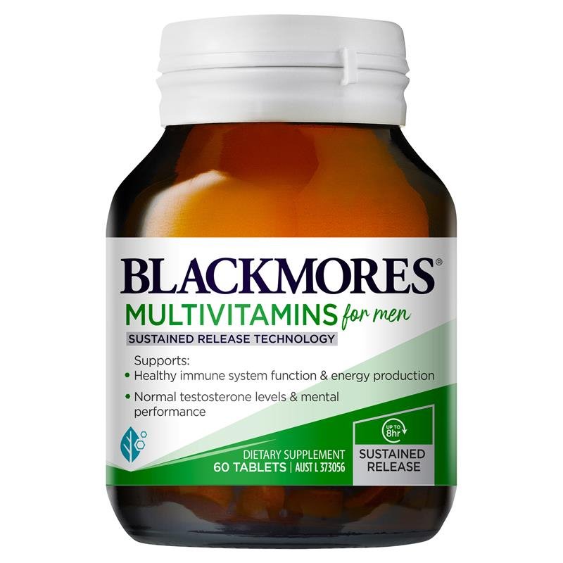 [Expiry: 11/2024] Blackmores Multivitamins for Men Sustained Release 60 Tablets