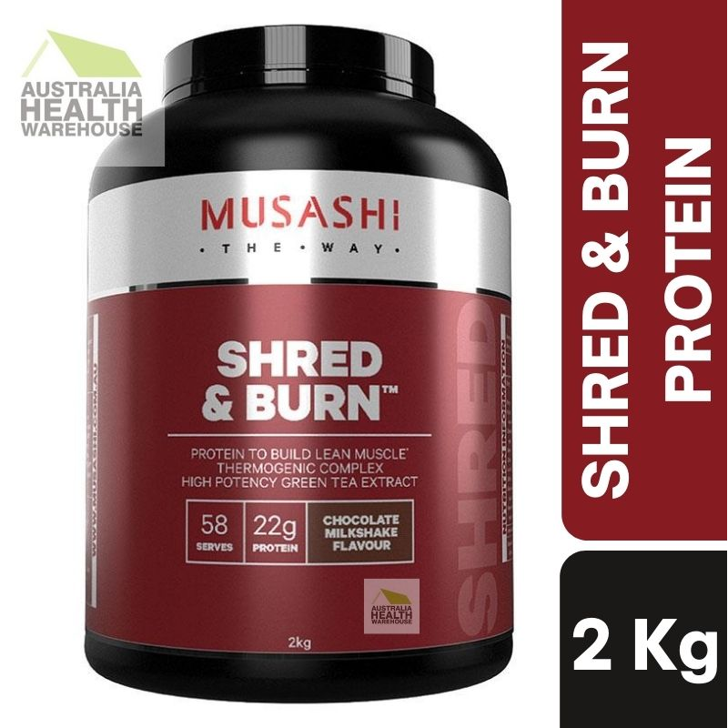[Expiry: 06/2025] Musashi Shred & Burn Chocolate Milkshake Flavour 2kg