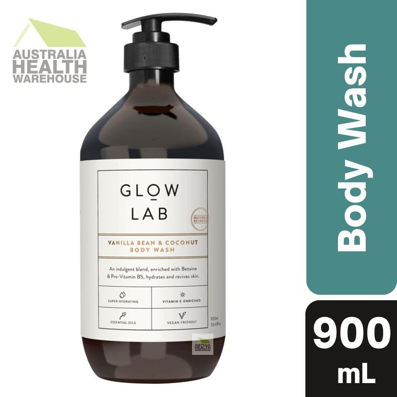 Glow Lab Vanilla Bean & Coconut Body Wash 900mL March 2025