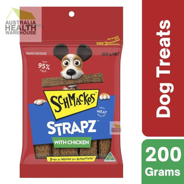 Schmackos Strapz With Chicken Dog Treats 200g [19 July 2024]