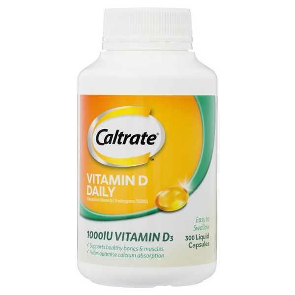 Caltrate Vitamin D 1000iu 300 Capsules September 2024