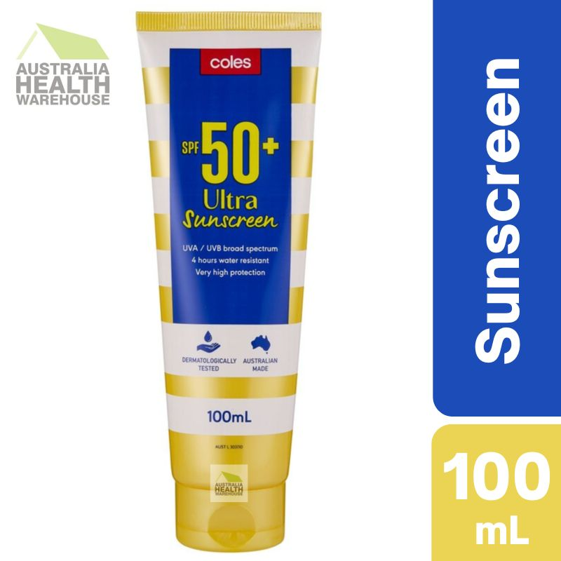 Coles SPF 50+ Ultra Sunscreen Tube 100mL December 2025