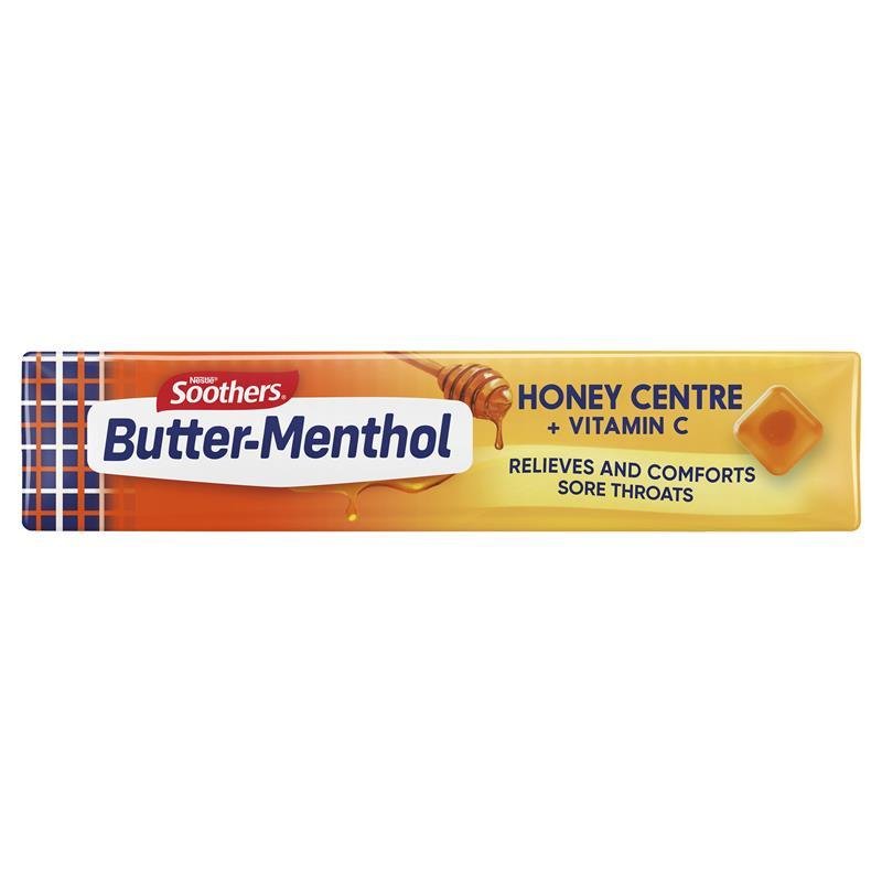 Soothers Butter-Menthol & Honey Sore Throat Lozenges 3x10 Multipack October 2024