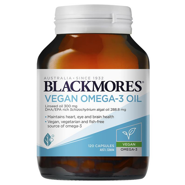 [Expiry: 07/2025] Blackmores Vegan Omega-3 Oil 120 Capsules