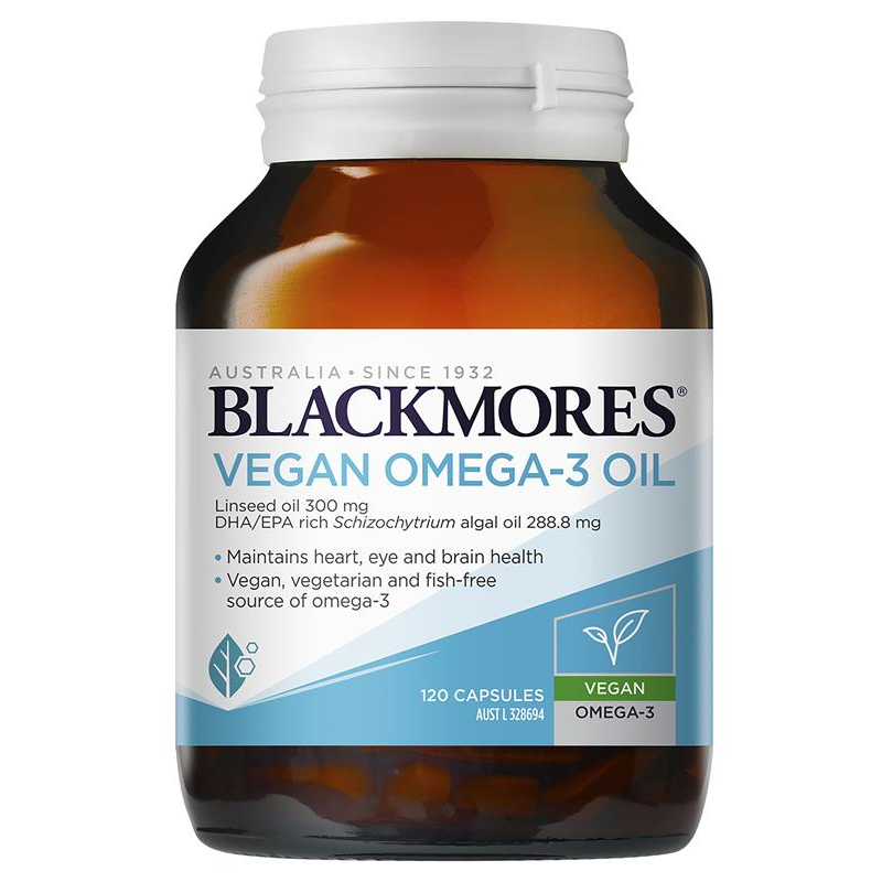 [Expiry: 07/2025] Blackmores Vegan Omega-3 Oil 120 Capsules