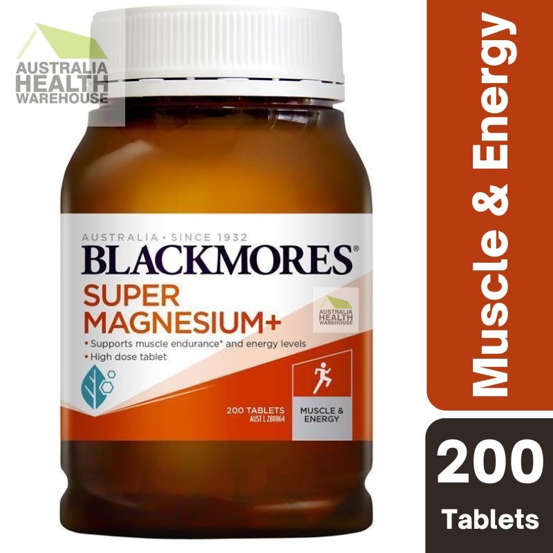 Blackmores Super Magnesium Plus 200 Tablets October 2024