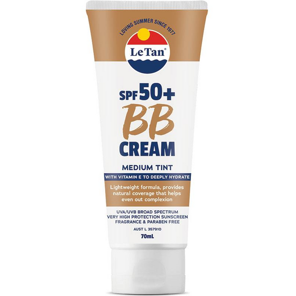 Le Tan SPF 50+ BB Cream Medium Tinted 70mL July 2025