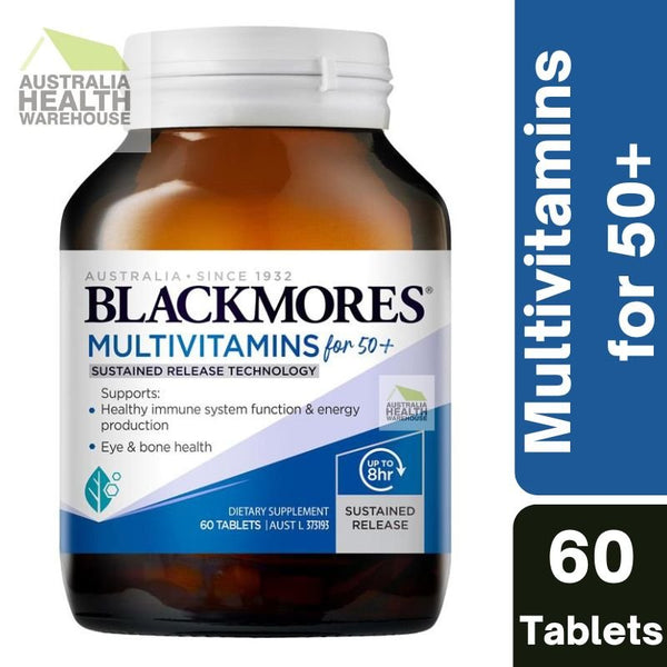 [Expiry: 10/2025] Blackmores Multivitamin for 50+ Sustained Release 60 Capsules