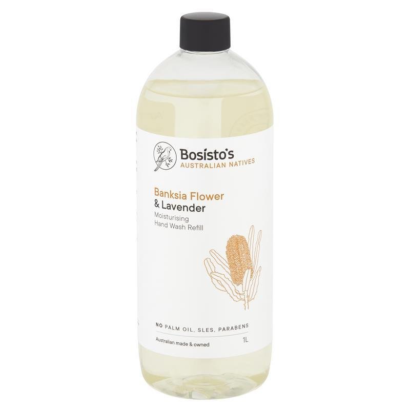 Bosisto's Banksia Flower and Lavender Moisturising Hand Wash Refill - 1 Litre