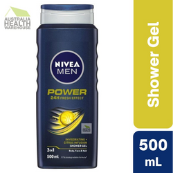 Nivea Men Power Shower Gel 500mL August 2024