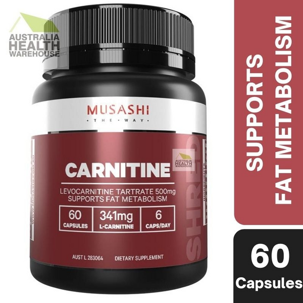 Musashi Carnitine 60 Capsules September 2024