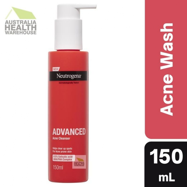 [CLEARANCE EXPIRY: 06/2024] Neutrogena Advanced Acne Cleanser 150mL