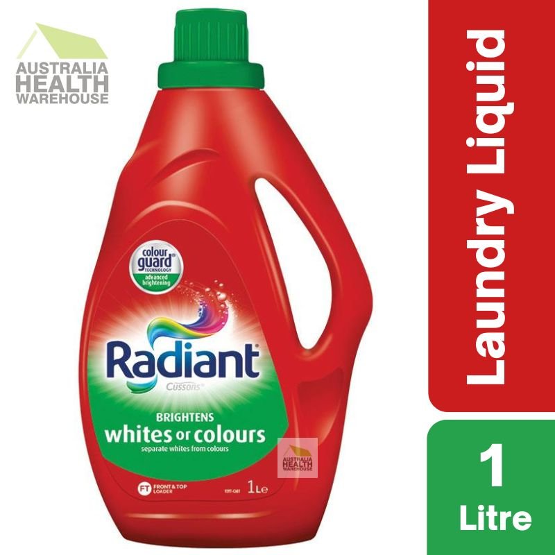 Radiant Laundry Detergent Liquid Whites or Colours Wash 1 Litre