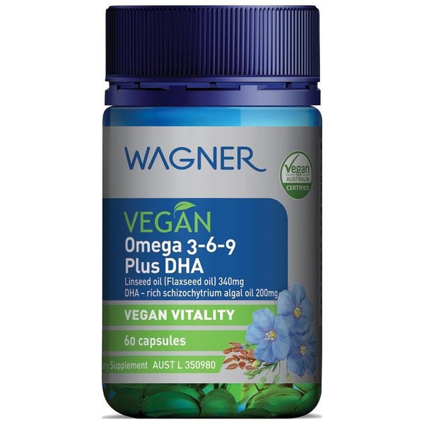 Wagner Vegan Omega 3-6-9 Plus DHA 60 Capsules December 2024