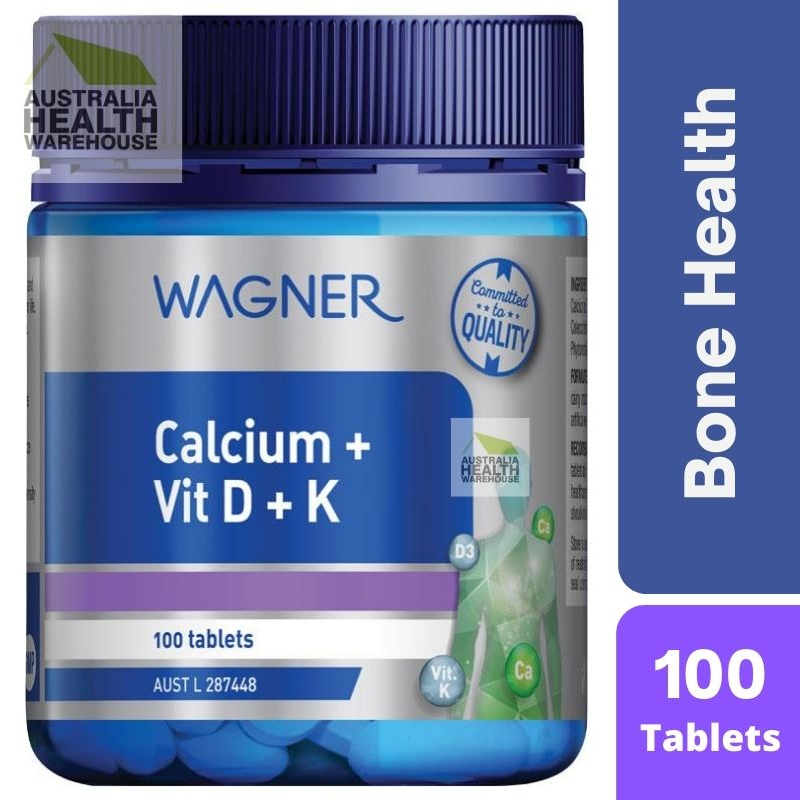 Wagner Calcium + Vitamin D + K 100 Tablets September 2025