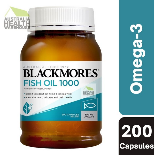 [Expiry: 01/2027] Blackmores Fish Oil 1000mg 200 Capsules
