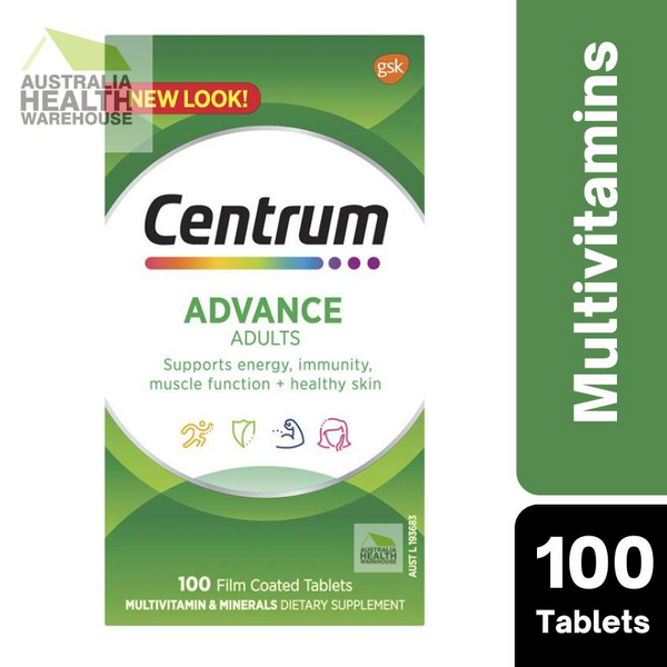 [Expiry: 10/2024] Centrum Advance For Adults Multivitamin 100 Tablets